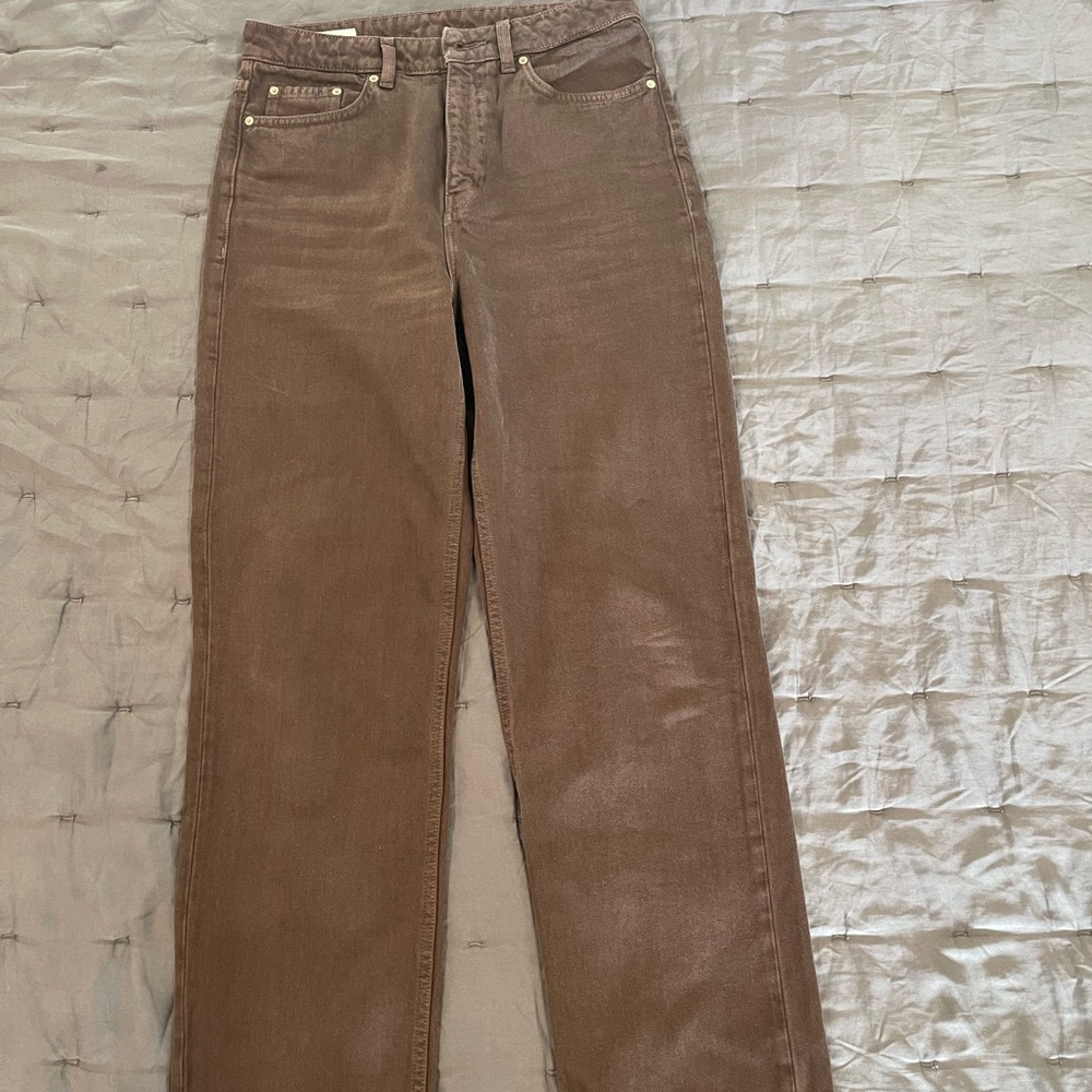 Zara Straight-Leg Women’s Jeans — Brown